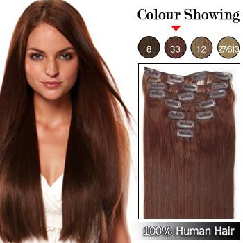 Clips-in Remy Human Hair Extensions #33