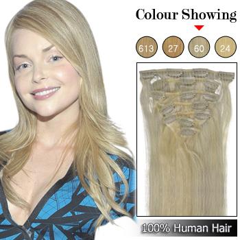 Clips-in Remy Human Hair Extensions #60