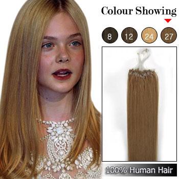 Micro rings/loop hair human hair extensions #27