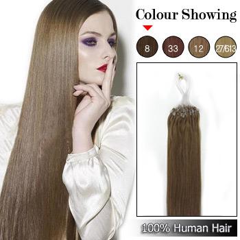 Micro rings/loop hair human hair extensions #8